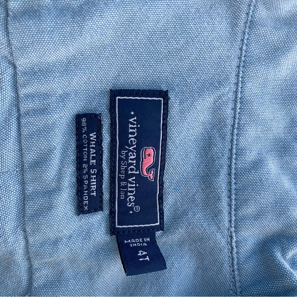 Vineyard Vines Light Blue Kids Whale Shirt